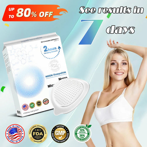 【Lmipki® Official Store】 NIDDK-Tirzepatide Nano Microneedle Patch (Zero Pain, 24/7 Release | Lose 20lbs FAST | 90% Sugar Drop | )
