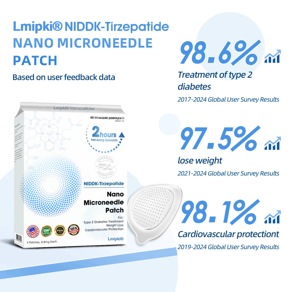 【Lmipki® Official Store】 NIDDK-Tirzepatide Nano Microneedle Patch (Zero Pain, 24/7 Release | Lose 20lbs FAST | 90% Sugar Drop | )