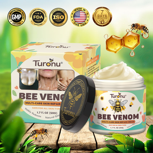 𝐓𝐮𝐫𝐨𝐧𝐮® Only 15 jars!!! Get an exclusive 30% OFF now ✨𝐁𝐞𝐞 𝐕𝐞𝐧𝐨𝐦 𝐌𝐮𝐥𝐭𝐢-𝐂𝐚𝐫𝐞 𝐒𝐤𝐢𝐧 𝐑𝐞𝐩𝐚𝐢𝐫 𝐂𝐫𝐞𝐚𝐦 |  See visible firming in just 7 days! ✔ Backed by our 90-day money-back guarantee🔥