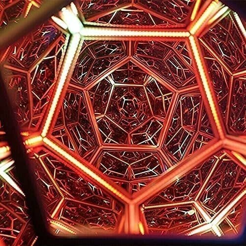 Infinite Dodecahedron Color Art Light