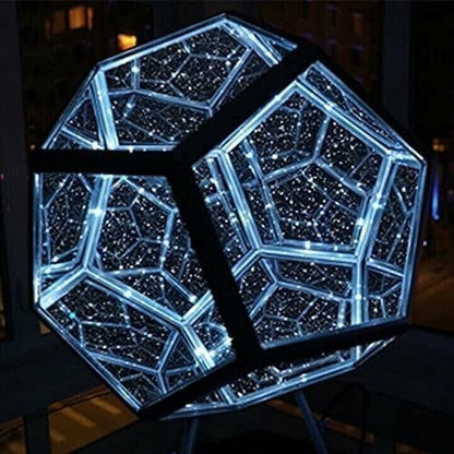 Infinite Dodecahedron Color Art Light